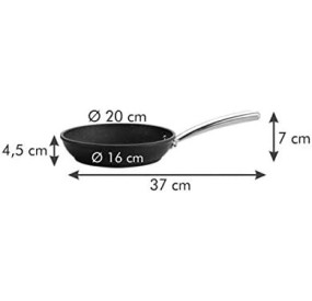 NON-STICK STAINLEES STEEL STONE PAN TESCOMA PRESIDENT LINE - 20CM