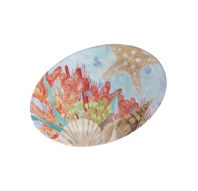 OVAL OCEAN TRAY MELAMINE BRANDANI