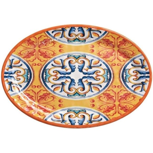 BRANDANI ORANGE MELAMINE DINNER PLATE