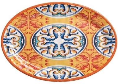 BRANDANI ORANGE MELAMINE DINNER PLATE