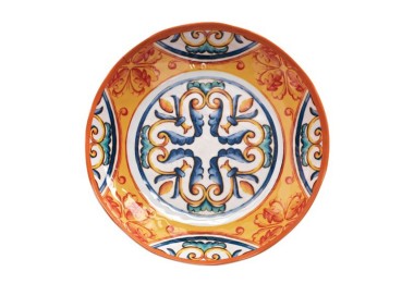 BRANDANI ORANGE MELAMINE SOUTH PLATE