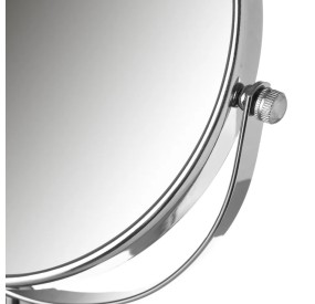 DOUBLE MIRROR 5 MAGNIFICATIONS SILVER 17x17x35cm