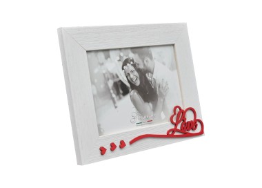 GIEMME WHITE WOOD LOVE PHOTO FRAME 13x18CM