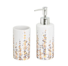 SET 2PCS FAITH CERAMIC BATHROOM DISPENSER 200ml