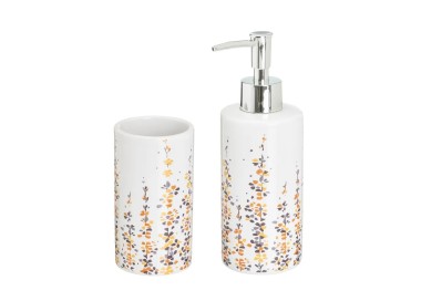 SET 2PCS FAITH CERAMIC BATHROOM DISPENSER 200ml