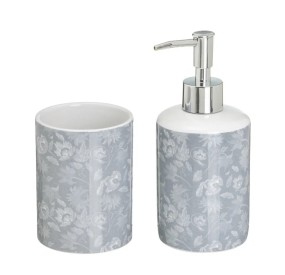 SET 2PCS SUTIL CERAMIC BATHROOM DISPENSER 200ml