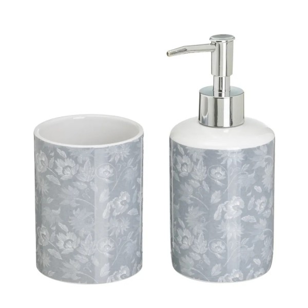 SET 2PCS SUTIL CERAMIC BATHROOM DISPENSER 200ml