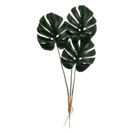 MONSTERA ARTIFICIAL BRANCH 3 PANELS H.70cm