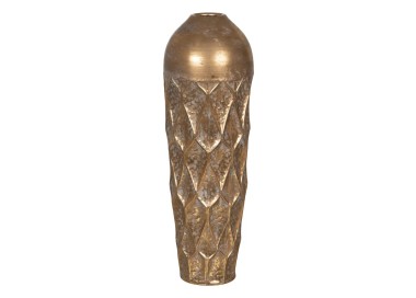 GOLDEN IRON VASE H.75cm