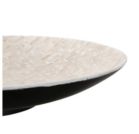 WHITE MOTHER OF PEARL CENTER PLATE DIAMETER 50cm