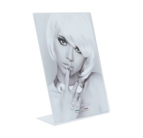 GIEMME VERTICAL TRANSPARENT PLEXIGLASS PHOTO FRAME