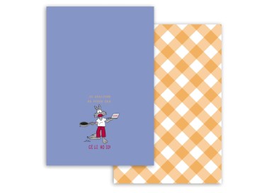 PAIR OF HAPPY PEOPLE DISH TOWELS 100% COTTON - HP 2KG