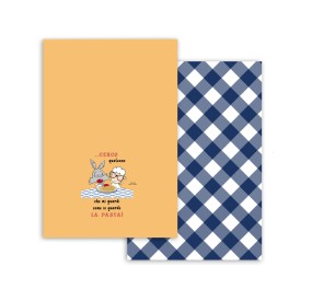 PAIR OF HAPPY PEOPLE DISH TOWELS 100% COTTON - SGUARDO