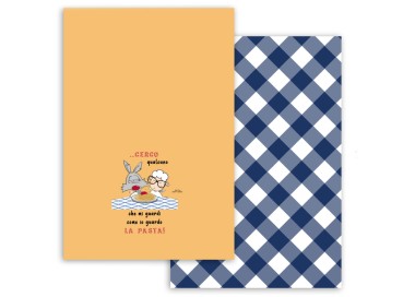 PAIR OF HAPPY PEOPLE DISH TOWELS 100% COTTON - SGUARDO