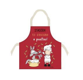 HAPPY PEOPLE CHEF KITCHEN APRON 100% COTTON - PUNTINO