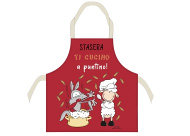 HAPPY PEOPLE CHEF KITCHEN APRON 100% COTTON - PUNTINO