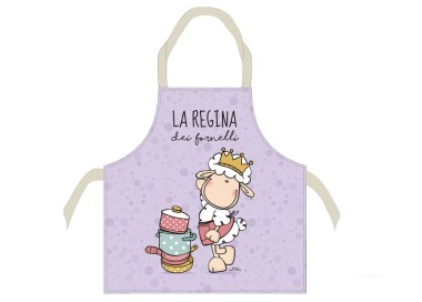 HAPPY PEOPLE CHEF KITCHEN APRON 100% COTTON - REGINA QUEEN