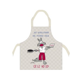 GREMBIULE CUOCO CUCINA HAPPY PEOPLE 100% COTONE - DIETA 2KG