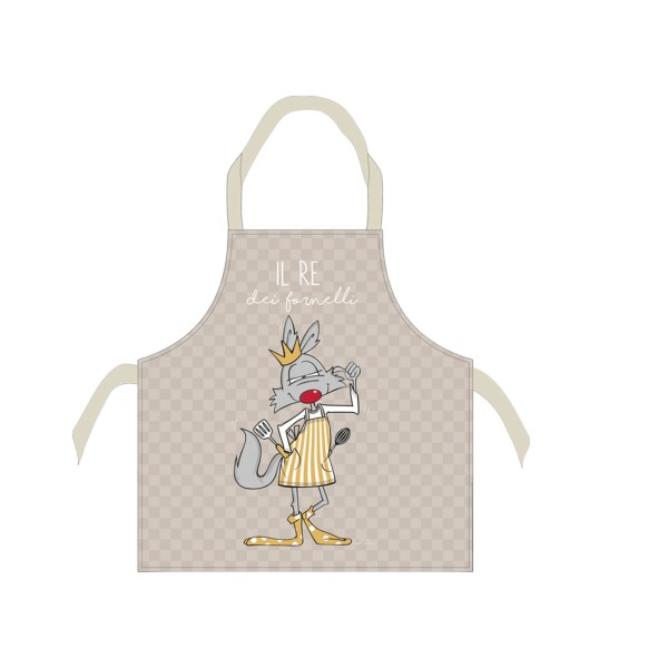 HAPPY PEOPLE CHEF KITCHEN APRON 100% COTTON - RE' DEI FORNELLI