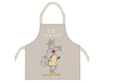 HAPPY PEOPLE CHEF KITCHEN APRON 100% COTTON - RE' DEI FORNELLI