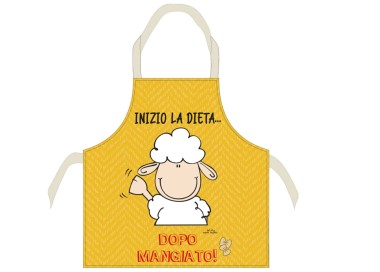 HAPPY PEOPLE CHEF KITCHEN APRON 100% COTTON - DIET