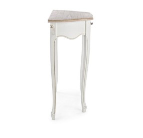 JUSTINE CONSOLE ENTRY TABLE 1 DRAWER IN WHITE WOOD BIZZOTTO