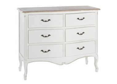 JUSTINE BIZZOTTO CHEST OF DRAWERS IN WHITE WOOD 7 DRAWERS