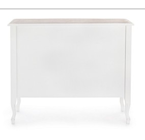 JUSTINE BIZZOTTO CHEST OF DRAWERS IN WHITE WOOD 7 DRAWERS