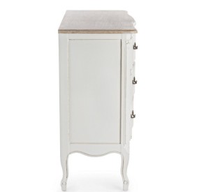 JUSTINE BIZZOTTO CHEST OF DRAWERS IN WHITE WOOD 7 DRAWERS