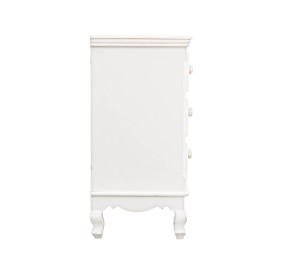 CLORINE 3 DRAWER CHEST IN BIZZOTTO WHITE WOOD