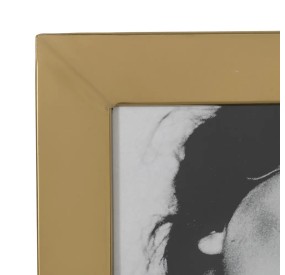 CORNICE PORTAFOTO ACCIAIO INOX ORO 20x25cm