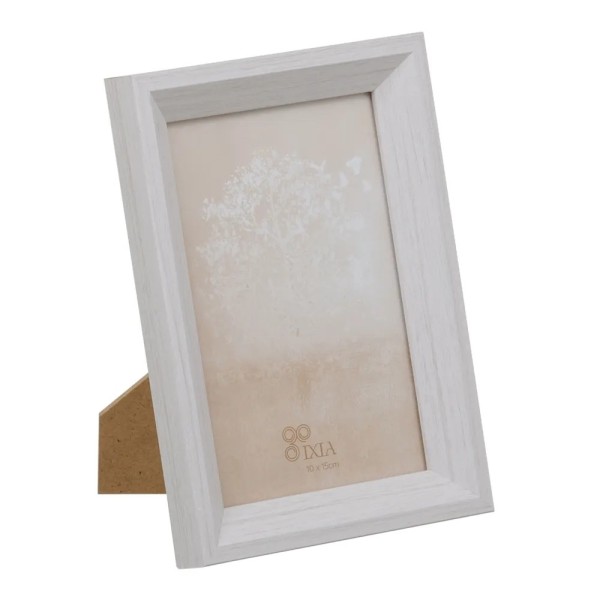 WHITE MDF WOOD PHOTO FRAME 10x15cm