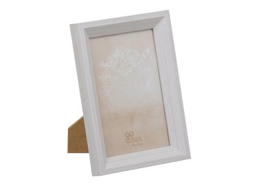 CORNICE PORTAFOTO LEGNO BIANCO MDF 10x15cm