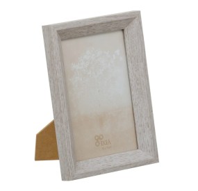 GREY MDF WOOD PHOTO FRAME 10x15cm