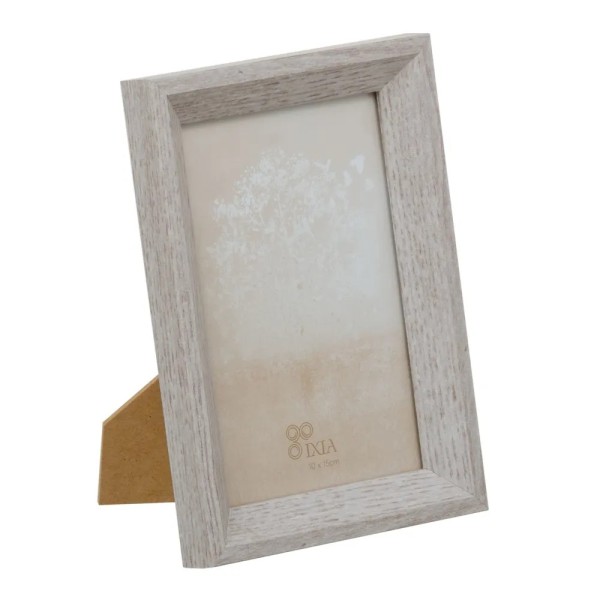 GREY MDF WOOD PHOTO FRAME 10x15cm