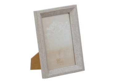 GREY MDF WOOD PHOTO FRAME 10x15cm