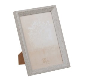 GREY MDF WOOD PHOTO FRAME 15x20cm