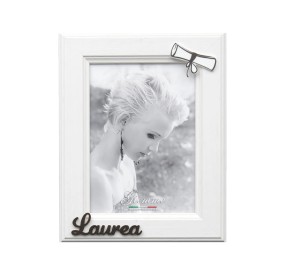 GIEMME WHITE WOOD GRADUATION PHOTO FRAME