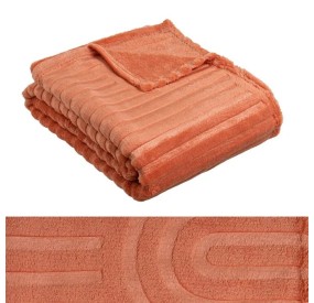 COPERTA TERRACOTTA IN FLANELLA 130X160cm