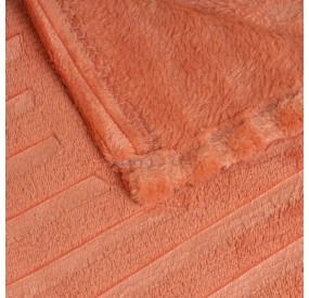 COPERTA TERRACOTTA IN FLANELLA 130X160cm