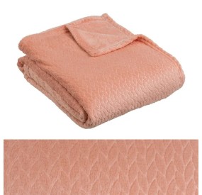 COPERTA ROSA IN FLANELLA 130X160cm