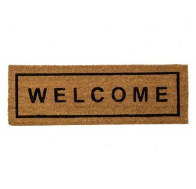 WELCOME DOORMAT IN COCONUT FIBER 75x25cm