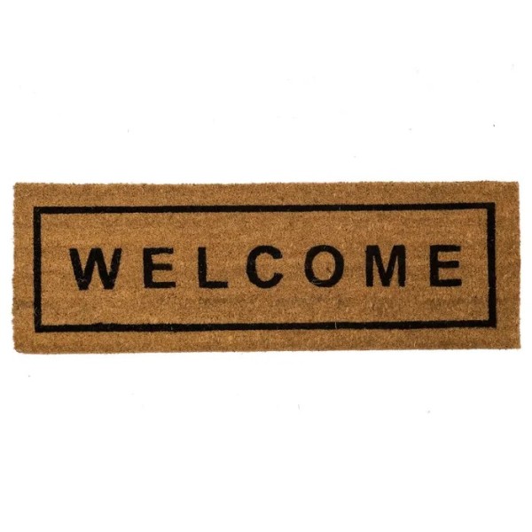 WELCOME DOORMAT IN COCONUT FIBER 75x25cm