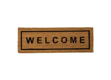 WELCOME DOORMAT IN COCONUT FIBER 75x25cm