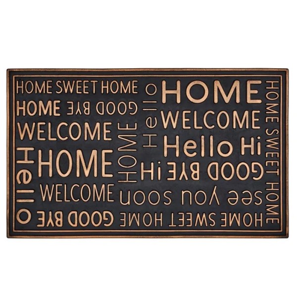 WORDS RUBBER DOORMAT 75 X 45cm