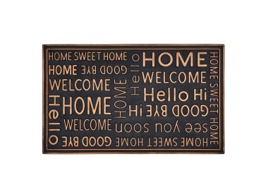 WORDS RUBBER DOORMAT 75 X 45cm