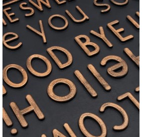 WORDS RUBBER DOORMAT 75 X 45cm