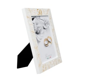 GIEMME WHITE WOOD 50th ANNIVERSARY PHOTO FRAME 13x18cm