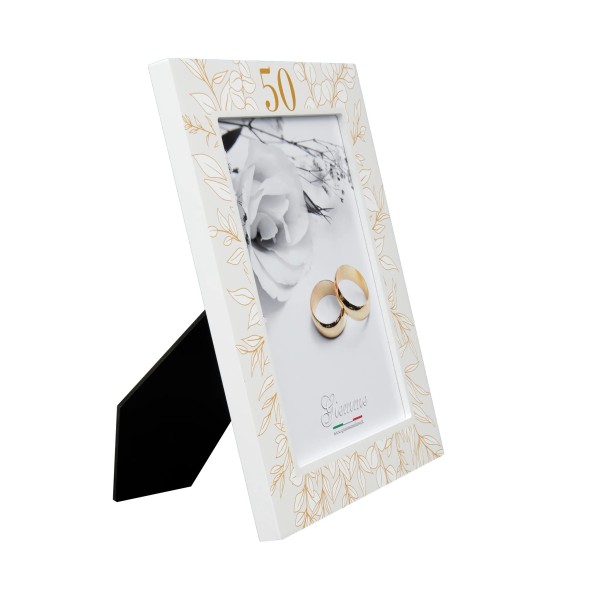 GIEMME WHITE WOOD 50th ANNIVERSARY PHOTO FRAME 13x18cm