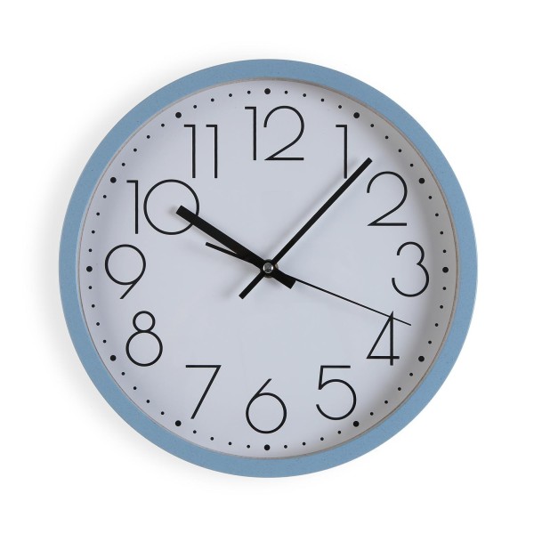 ROUND ECOAZZ WALL CLOCK DIAMETER 30CM BLUE